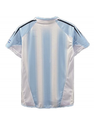 Argentina home retro jersey men's first sportswear football tops sport soccer shirt 2004-2005
